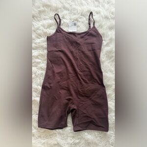 Forever 21 Dark Cocoa Sleeveless Jumpsuit